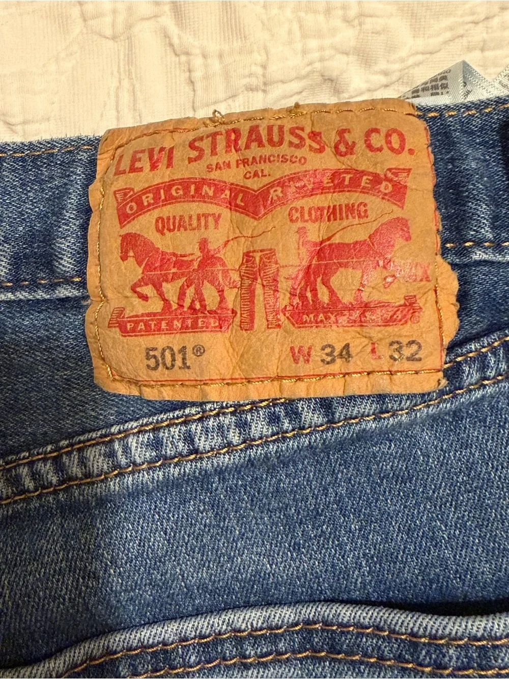 Levi's Men's 501 Original Jeans, Size 34/32